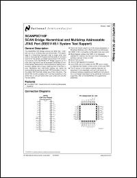 SCANPSC110FDM datasheet: SCAN Bridge Hierarchical and Multidrop Addressable JTAG Port (IEEE 1149.1 Support) SCANPSC110FDM