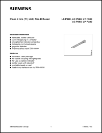 LSP380-MP datasheet: Super-red 3mm LED LSP380-MP