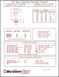 SBR5040PF datasheet: Schottky Rectifier SBR5040PF