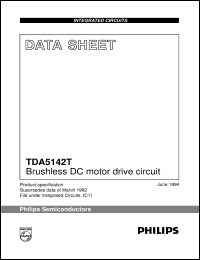 TDA5142T/C2 datasheet: Brushless DC motor drive circuit TDA5142T/C2