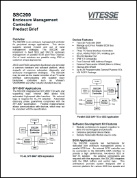 SSC200 datasheet: Enclosure management controller SSC200