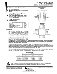 TLC7528CN datasheet:  8-BIT, 0.1 US DUAL MDAC, PARALLEL OUT, FAST CONTROL SIGNALLING FOR DSP, EASY MICRO I/F TLC7528CN