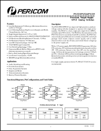 PS323CPA datasheet: Precision, single-supply SPST analog switch PS323CPA