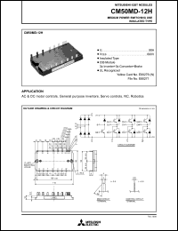 CM50MD-12H datasheet: 50A IGBT module for medium power switching use, insulated type CM50MD-12H