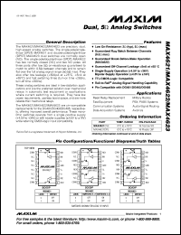 MAX4661CPE datasheet: 2.5om, quad, SWPST, CMOS analog switch (four NC switches). MAX4661CPE