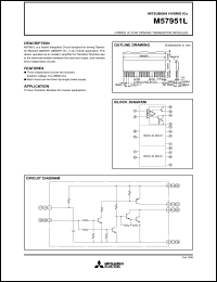 M57951L datasheet: Hybrid IC for driving transistor modules M57951L