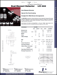 LHi333 datasheet: Dual element detector LHi333