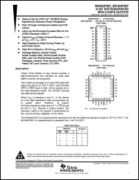 SN74ABT827DBLE datasheet:  10-BIT BUFFERS/DRIVERS WITH 3-STATE OUTPUTS SN74ABT827DBLE