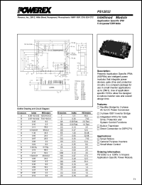 PS12032 datasheet: 1200V, 5A cib/ci IGBT module PS12032