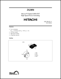2SJ484 datasheet: Power switching MOSFET 2SJ484