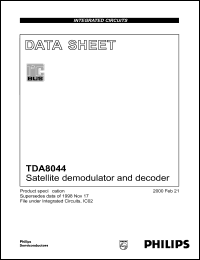 TDA8044AH datasheet: Satellite demodulator and decoder TDA8044AH