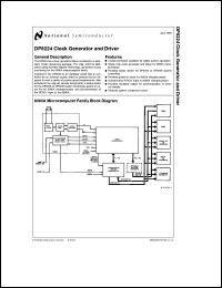 DP8224N datasheet: Clock Generator and Driver DP8224N