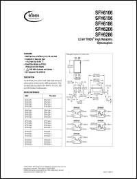 SFH6106-2 datasheet: Optocoupler high reliability, isolation 5300V SFH6106-2