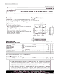 LA6557H datasheet: Five-Channel Bridge Driver for MD and CD Players LA6557H