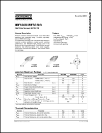 IRF820B datasheet: 500V N-Channel MOSFET IRF820B