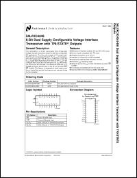 5962-9862001QLA datasheet: 8-Bit Dual Supply Configurable Voltage Interface Transceiver with 3-STATE Outputs 5962-9862001QLA