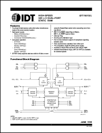 IDT7007L15J datasheet: High-speed 32K x 8 dual-port static RAM, 15ns, low power IDT7007L15J