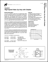 5962-9456601MPA datasheet: High-Speed Video Op Amp with Disable 5962-9456601MPA
