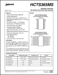 HCTS365MS datasheet: Radiation Hardened Hex Buffer/Line Driver Non-Inverting HCTS365MS