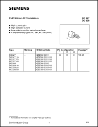 BC328-16 datasheet: PNP silicon AF transistor BC328-16