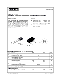 BSS100 datasheet:  N-Channel Logic Level Enhancement Mode Field Effect Transistor BSS100