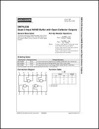 DM74LS38CW datasheet:  Quad 2-Input NAND Buffer With Open-Collector Outputs DM74LS38CW