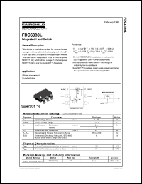 FDC6330L datasheet:  Integrated Load Switch FDC6330L
