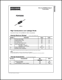 FDH3595 datasheet:  High Conductance Low Leakage Diode FDH3595